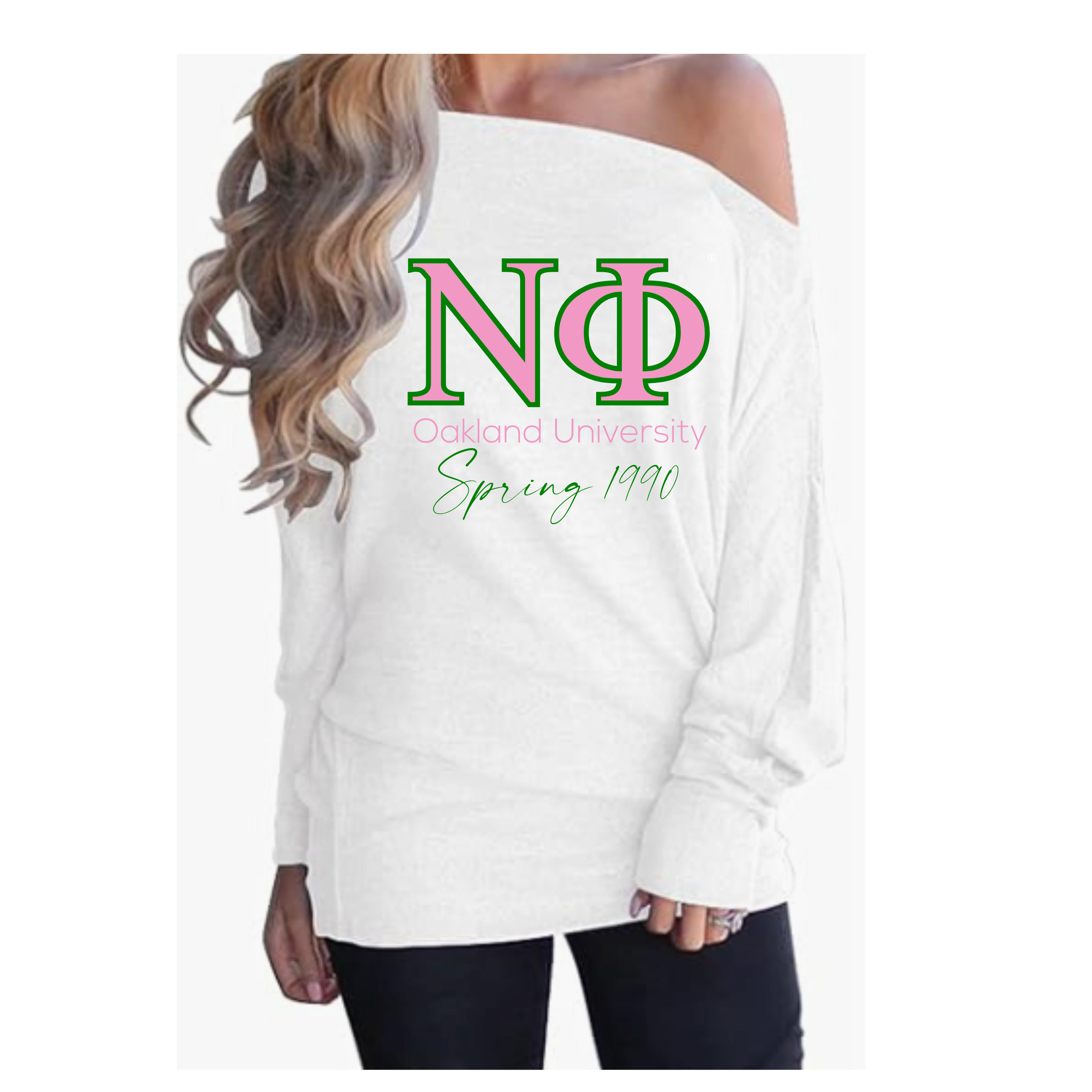 Nu Phi Spring 90 off the shoulder
