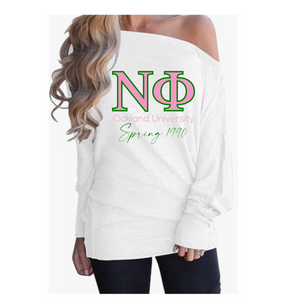 Nu Phi Spring 90 off the shoulder