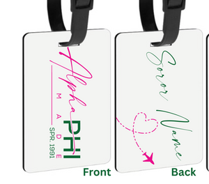 The Places We will go Luggage tags