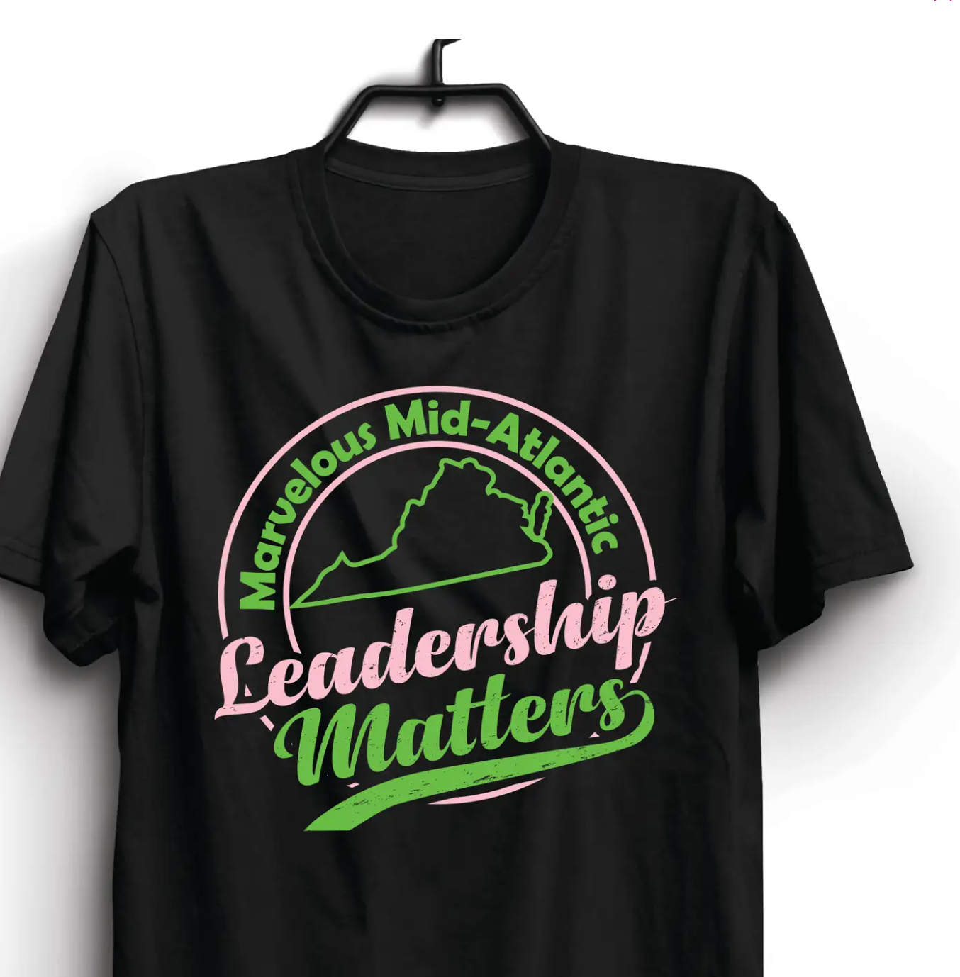 Pink & Green Leadership Matters T-Shirt