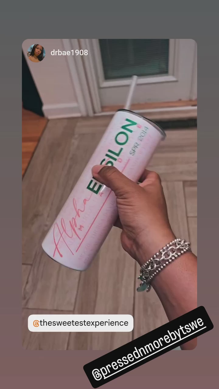 Alpha Epsilon Made Tumbler