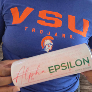 Alpha Epsilon Made Tumbler