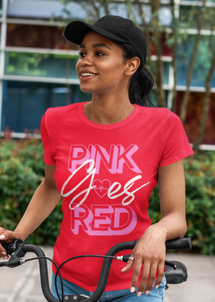 Pink goes red shirt 2025