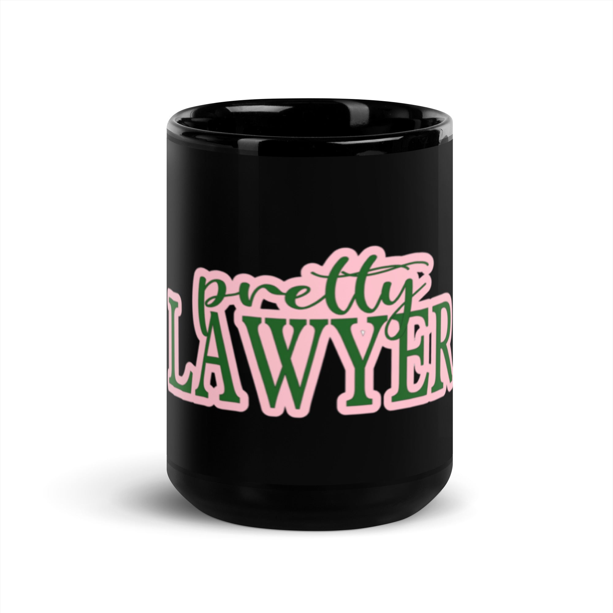 Pretty Lawyer Black Glossy Mug