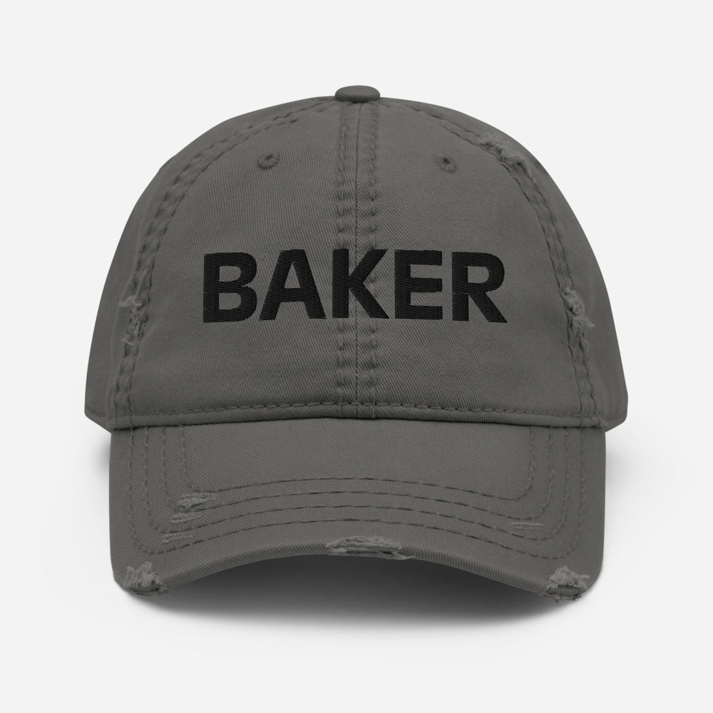 Distressed BAKER Hat